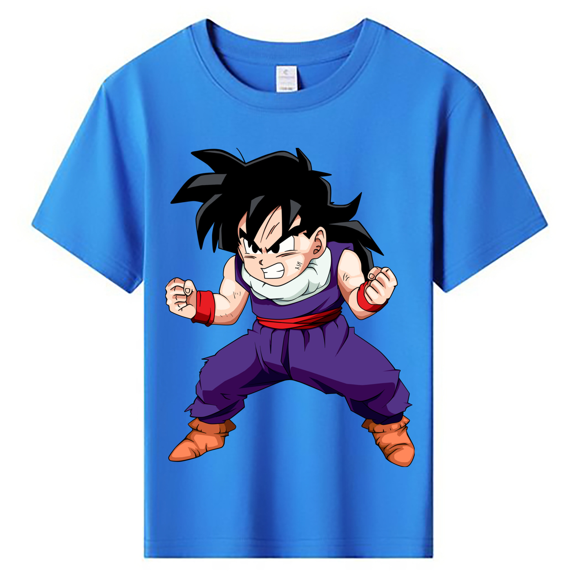 （画像用） ドラゴンボール 孫 悟飯（そんごはん）DRAGON BALL Son Gohan 綿100％キッズTシャツ（フロントプリント）